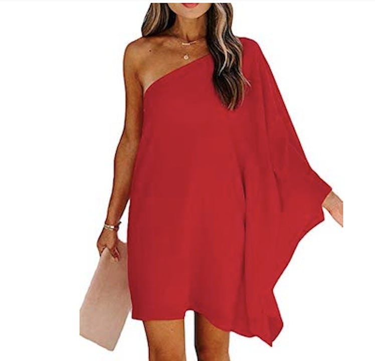 Sidefeel Off-Shoulder Ruffled Mini Dress