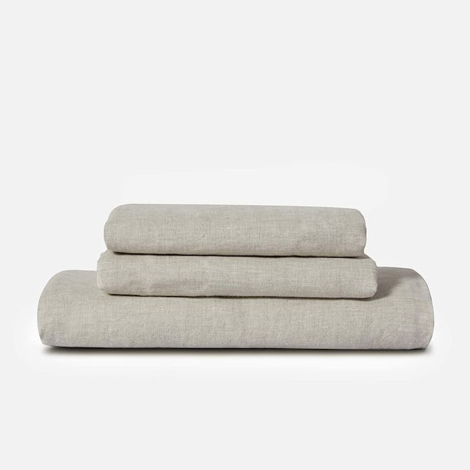 Sijo Premium Stone-Washed 100% French Linen Bed Sheet Set
