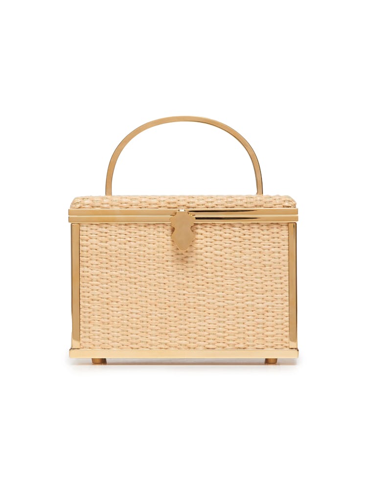Goldie Rattan Box Bag