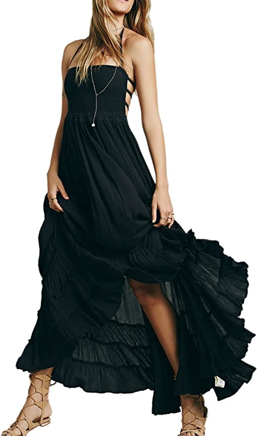 R.Vivimos Backless Long Dress