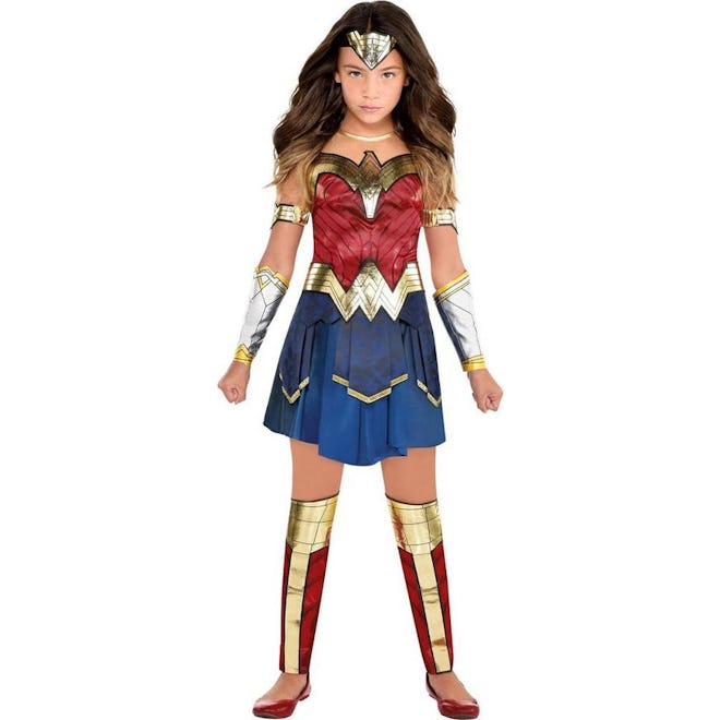 Wonder Woman is the perfect hot weather Halloween costume for kids.