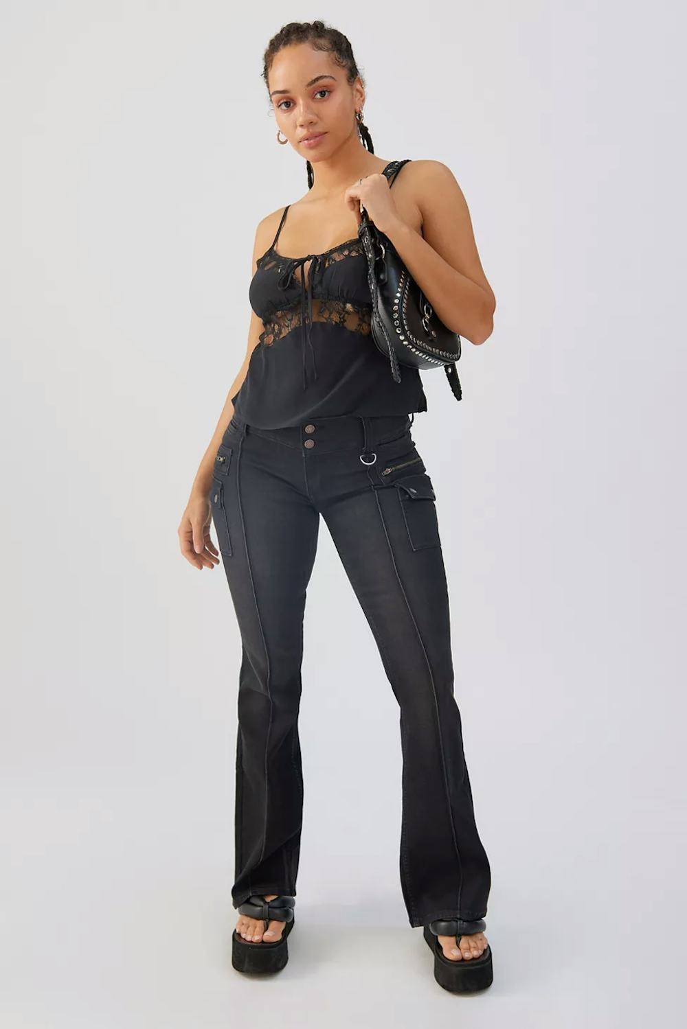 Y2K Bootcut Cargo Jeans