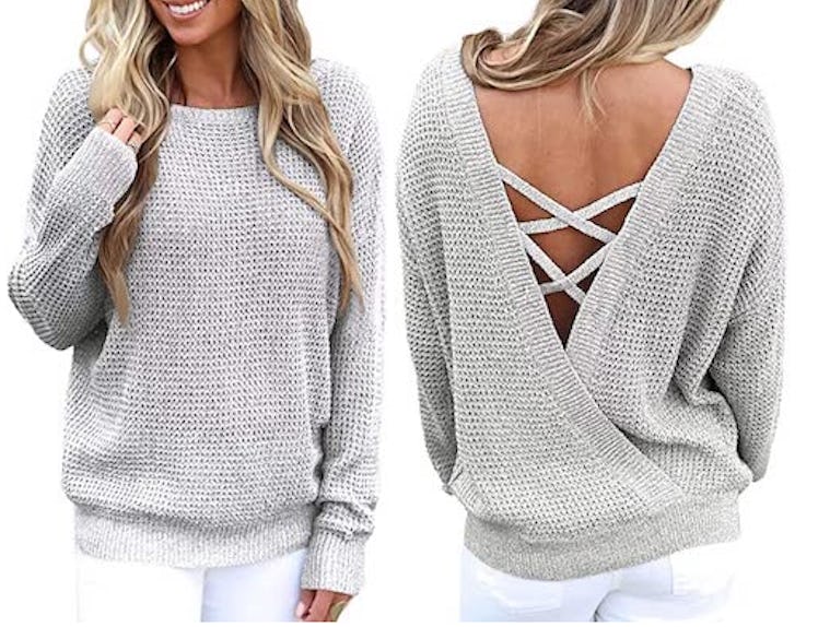 Asvivid Criss-Cross Sweater