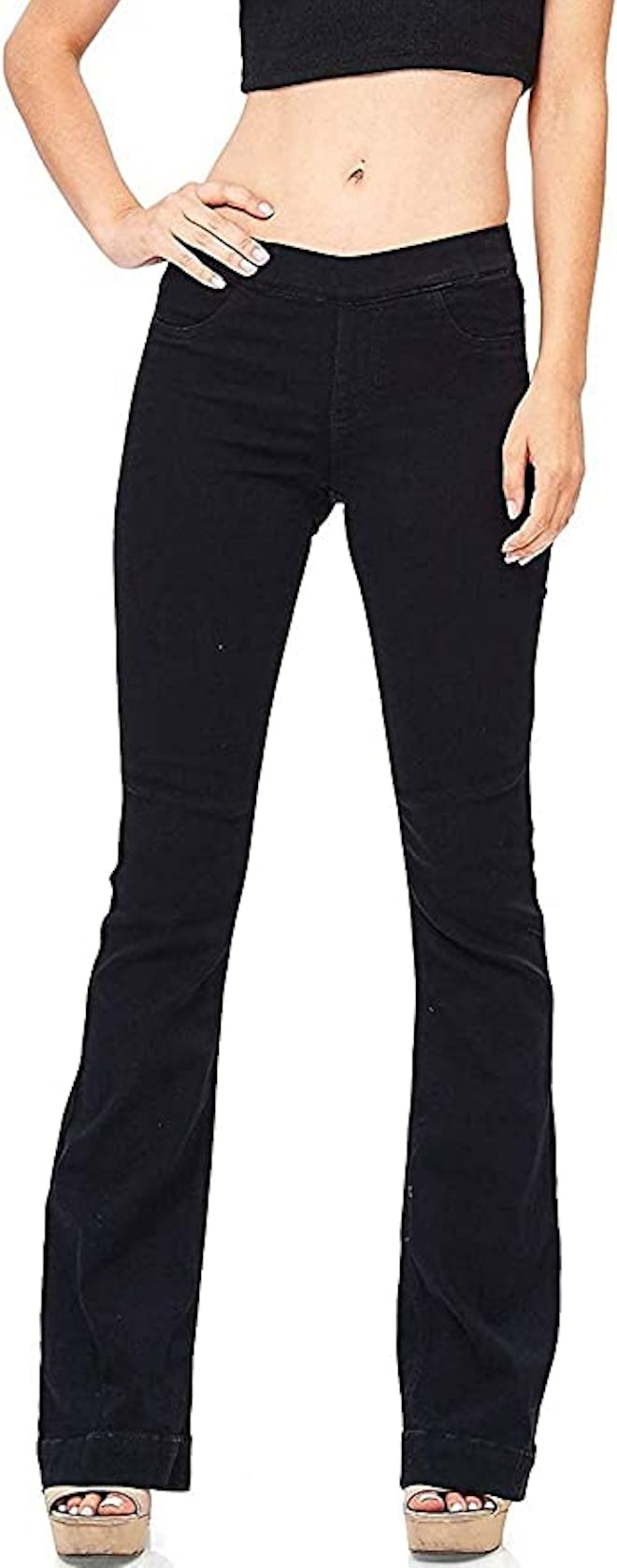 Cello Mid-Waist Skinny Fit Bootcut Pants