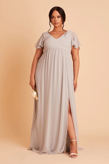 Birdy Grey gray bridesmaid gown