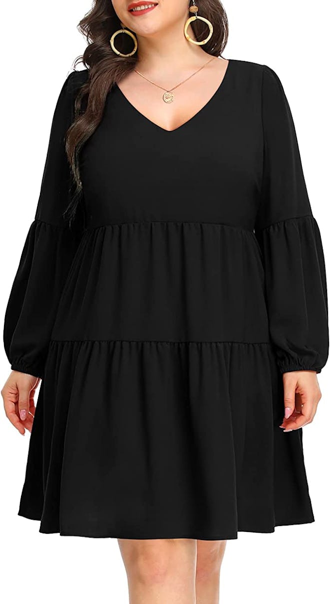 Pinup Fashion Flowy Shift Dress