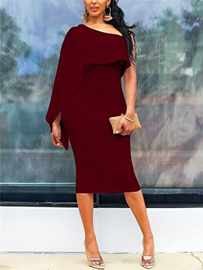 Gobles One Shoulder Bodycon Dress