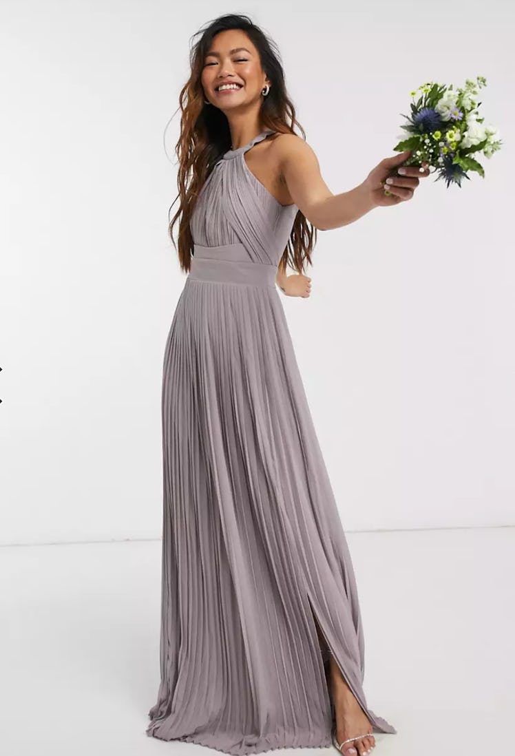 TFNC Bridesmaid Exclusive Pleated Dress