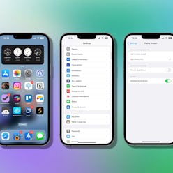 How to remove the home screen search button in iOS 16
