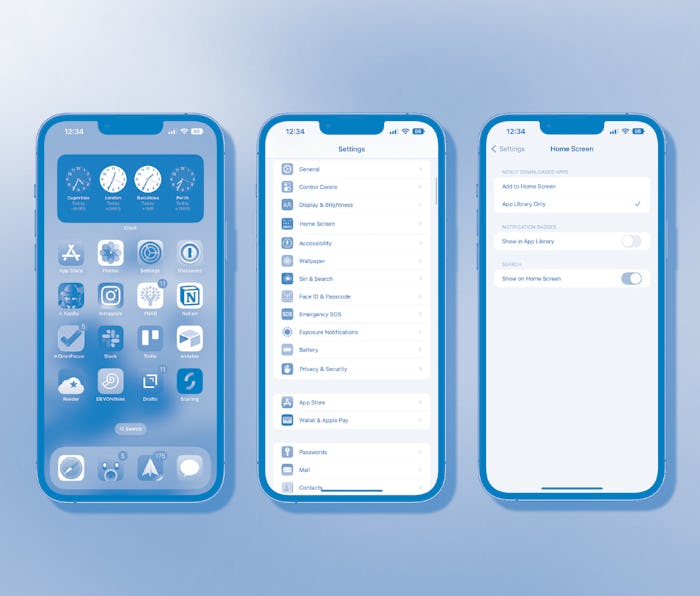How to remove the home screen search button in iOS 16