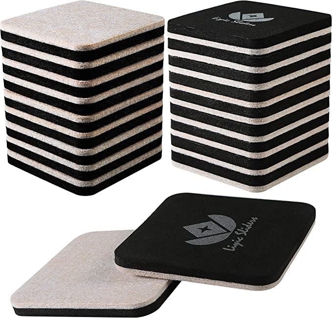 Liyic Square Felt Sliders (20-Pack)