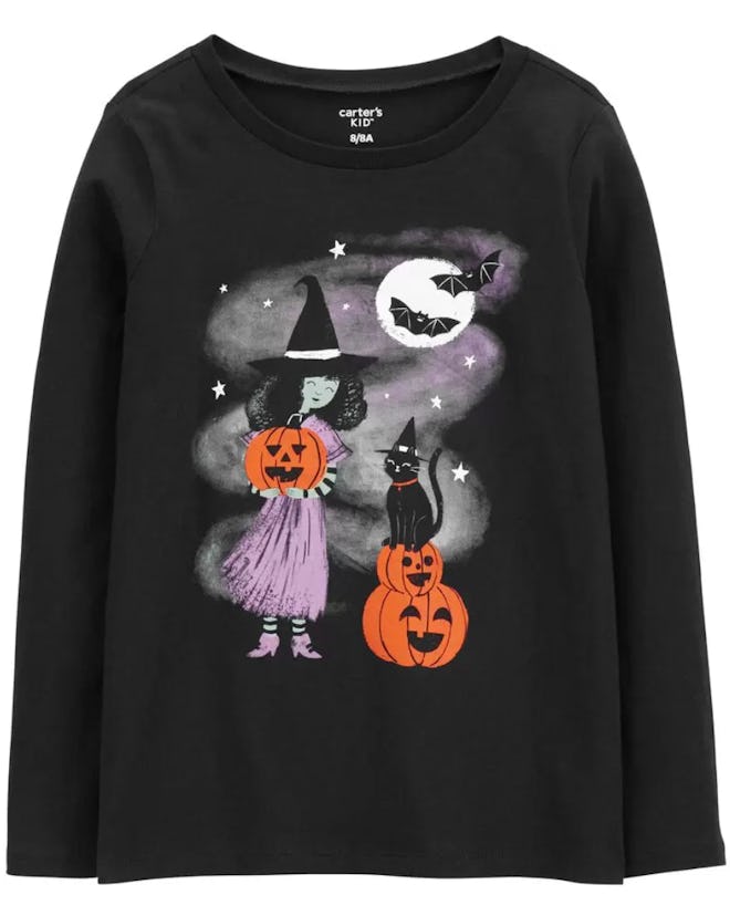 This Halloween Jersey Tee in Black is part of the Carter's Labor Day sale.