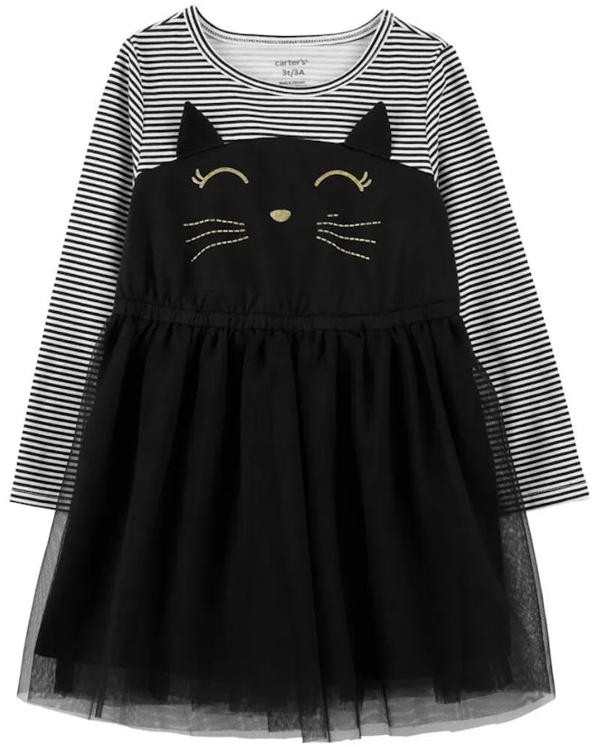 This Halloween Cat Tutu Dress for toddlers is part of the Carter's Labor Day sale.