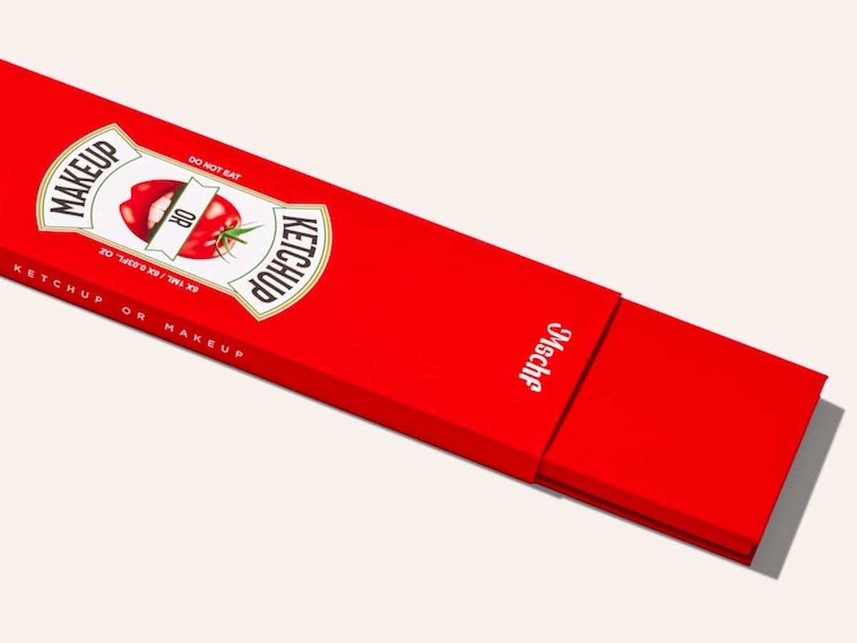 The Fenty Beauty x MSCHF lip gloss kits contain surprise ketchup