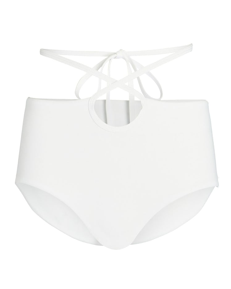 Christopher Esber white wrap-around bikini bottom
