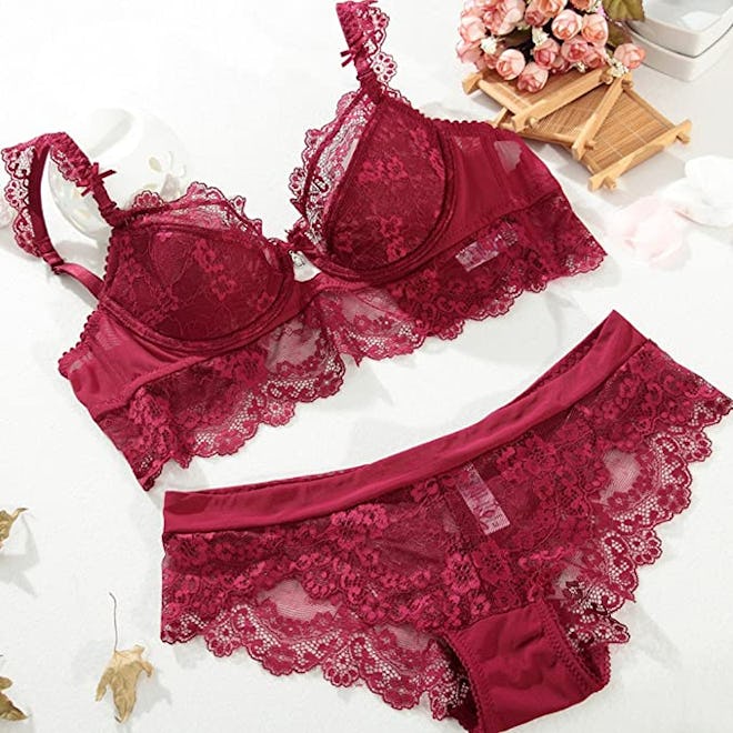 Varsbaby Lace Bra And Panty Set (2 Pieces)