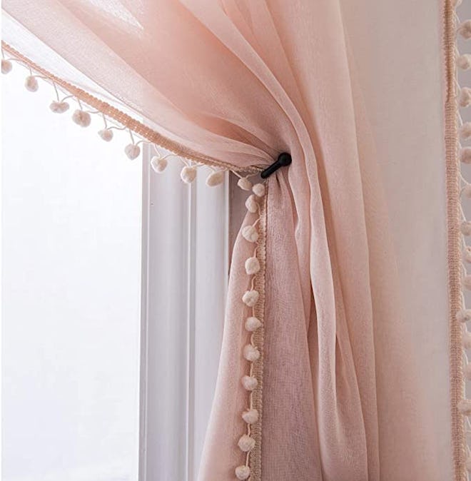 MISS SELECTEX Tasseled Sheer Curtains (2 Panels)