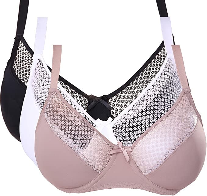 Curve Muse Unlined Underwire Minimizer Bra (3-Pack)