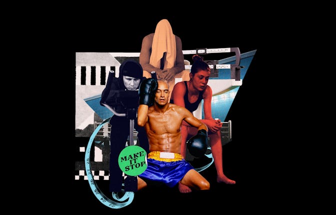 An artsy edit of athletes