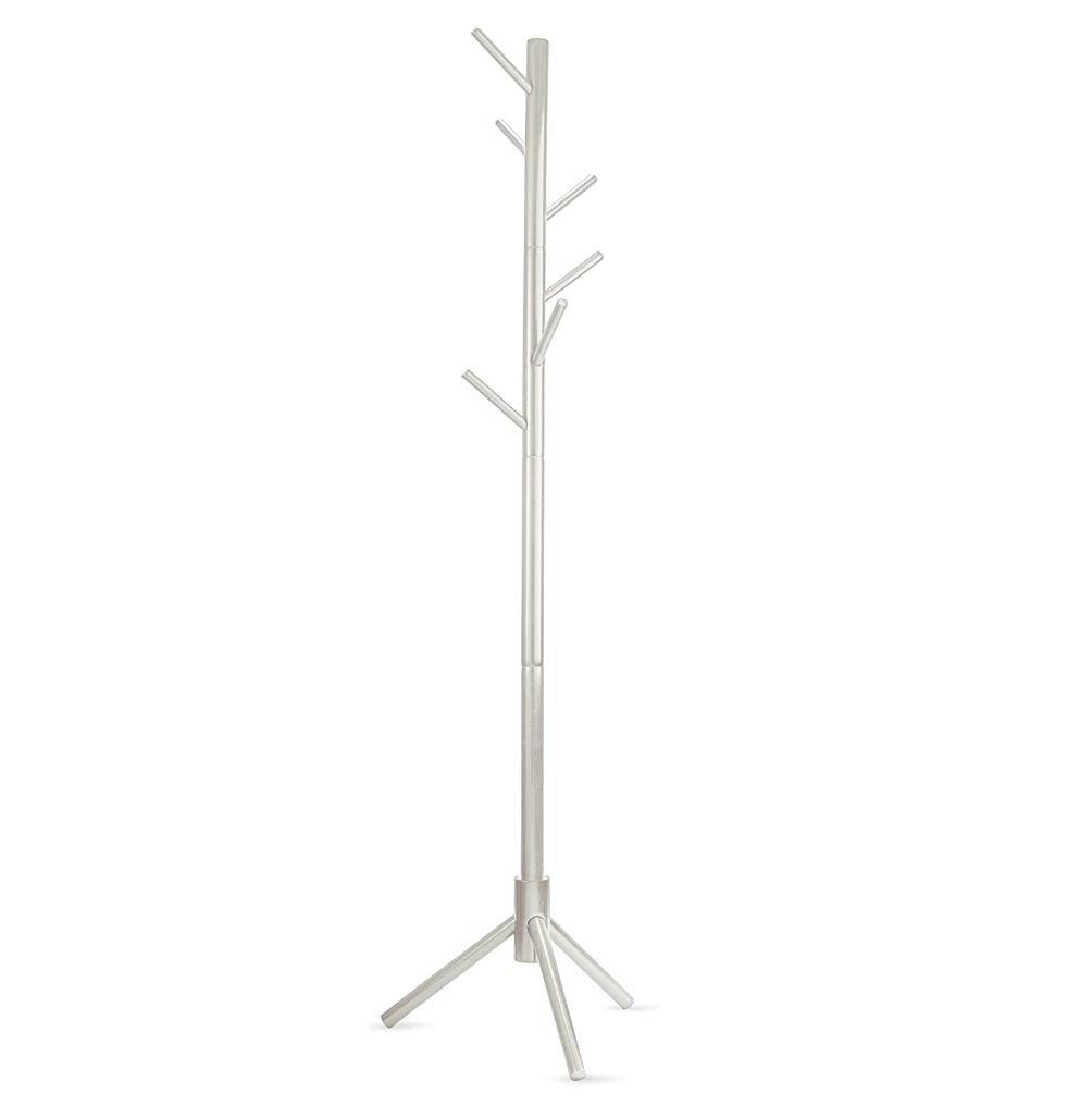 ZOBER Wooden Tree Coat Rack Stand