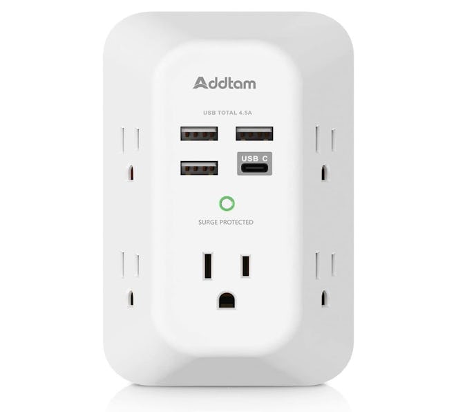 Addtam USB Wall Charger Surge Protector