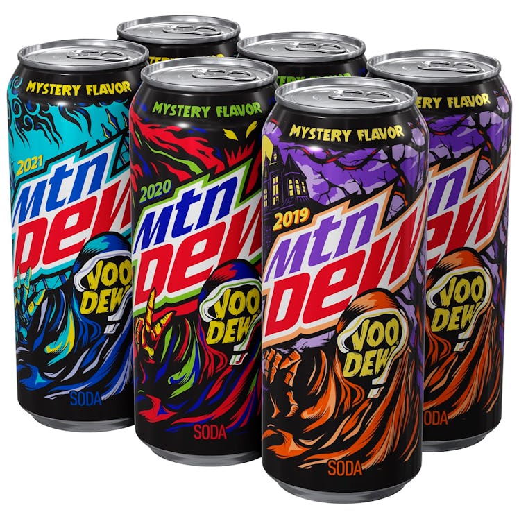 Here's what you need to know about Mountain Dew's Mystery Voo-Dew variety pack, including flavors, r...