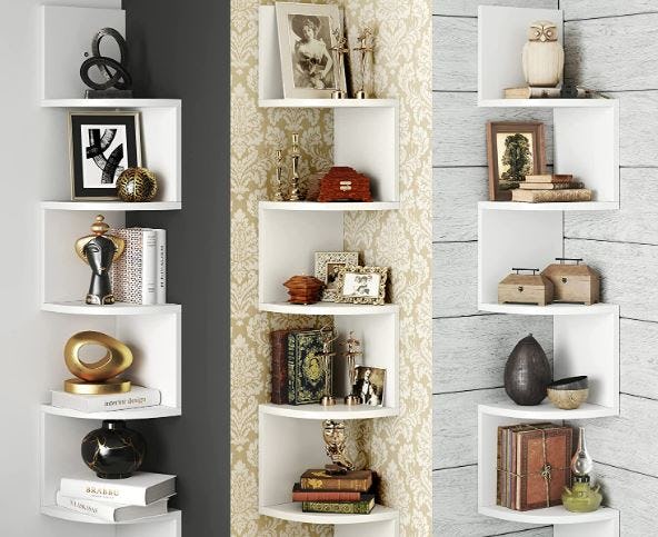 Greenco 5-Tier Floating Shelves