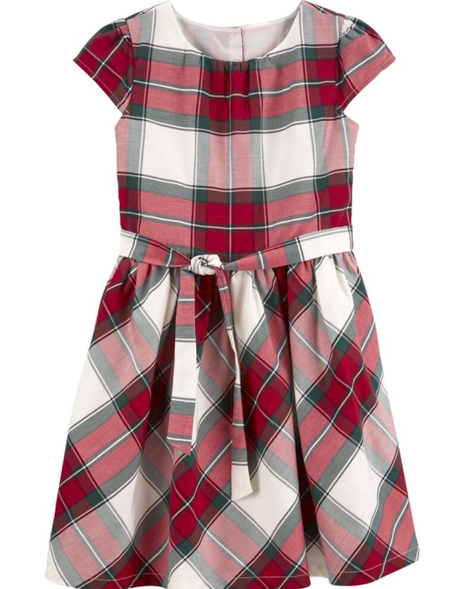 This Plaid Sateen Dress is part of the Carter's Labor Day sale. 