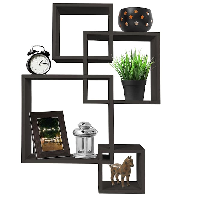 Greenco Floating Cube Shelves
