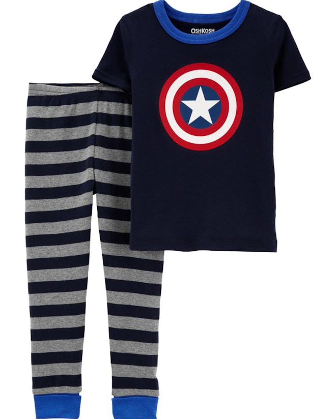 This 2-Piece Captain America 100% Snug Fit Cotton pajama set is part of the Carter's Labor Day sale.