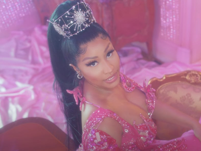 In Nicki Minaj's impressive catalog of music videos, her outfit choices has always been animated, go...
