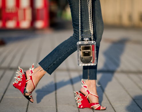 prada fire shoes at nyfw