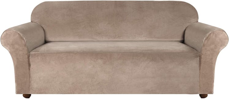 Turquoize Velvet Sofa Slipcover