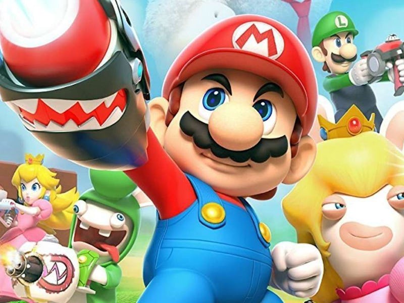 Super Mario, Luigi and Princess Peach in  Mario + Rabbids Kingdom Battle