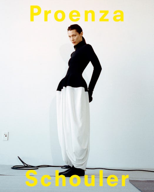 Bella Hadid Proenza Schouler Fall/Winter 2022 fashion campaign