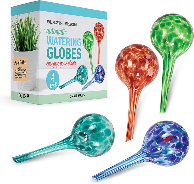 Blazin' Bison Indoor Plant Watering Globes (4-Pack) 