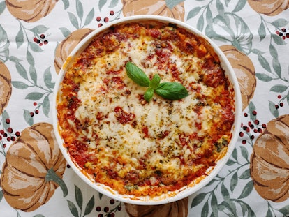 Lazy lasagna makes a cozy and hearty weeknight meal. 