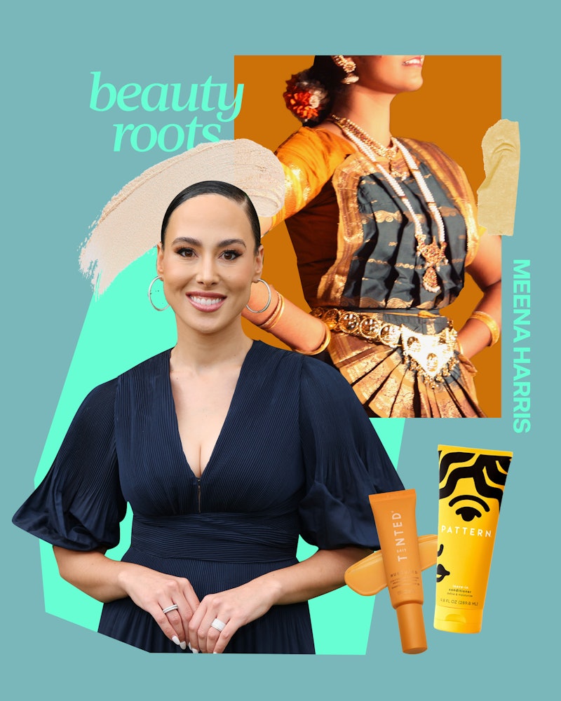 Meena Harris tells Bustle about celebrating her Indian & Jamaican heritage, favorite Ulta Beauty pro...