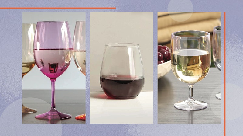 A selection of some of the best plastic wine glasses