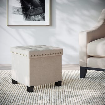 Nathan James Payton Foldable Fabric Ottoman