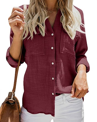 Runcati Button-Down Blouse 