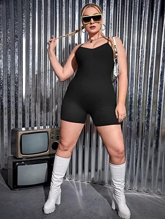 XXTAXN Spaghetti Strap Short Romper