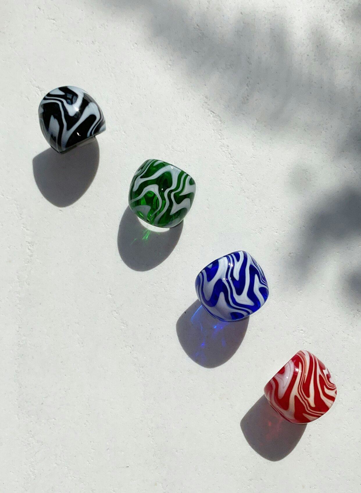 Candy Swirl Rings