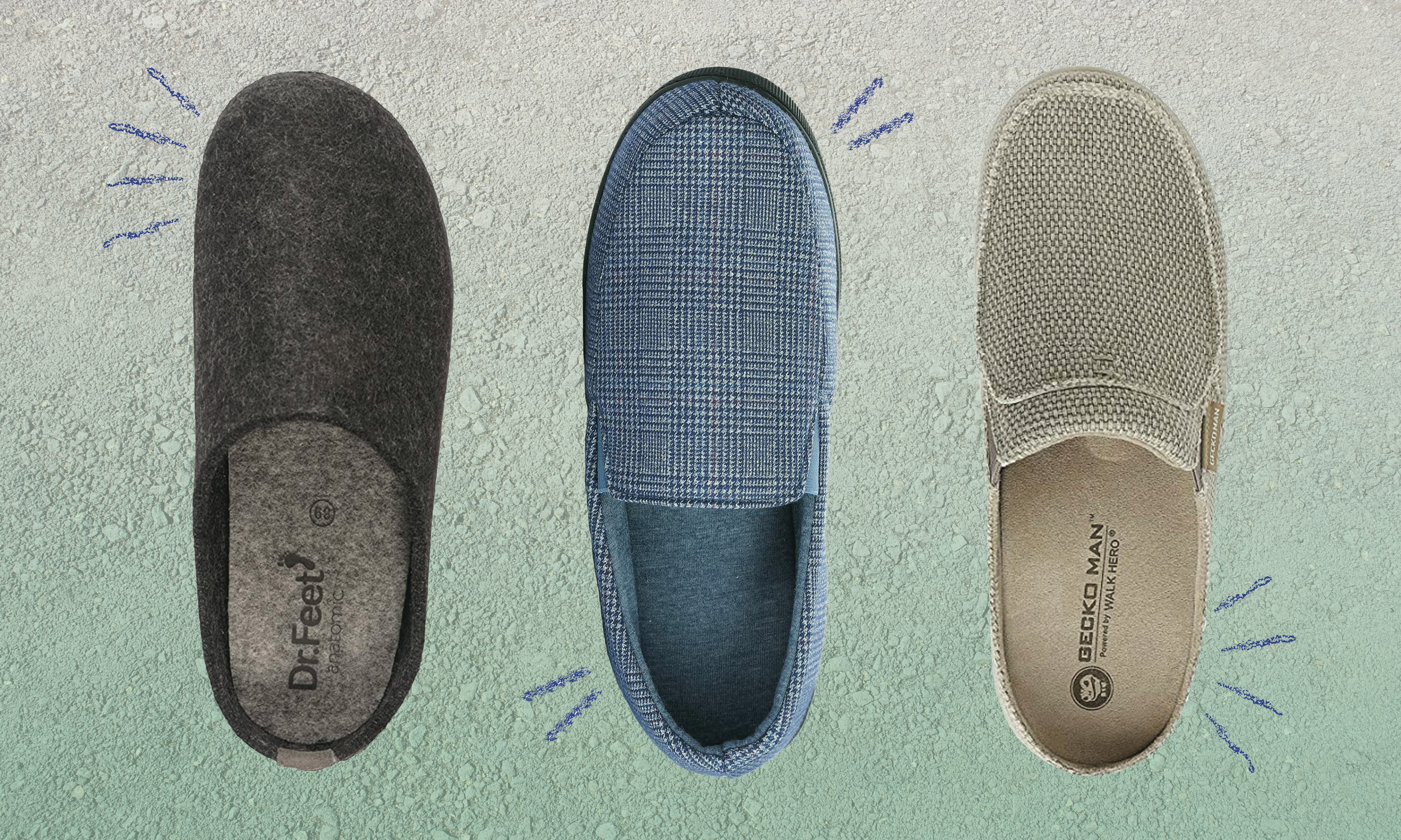 mens slippers for sweaty feet