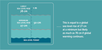 Figure from study projecting sea level rise