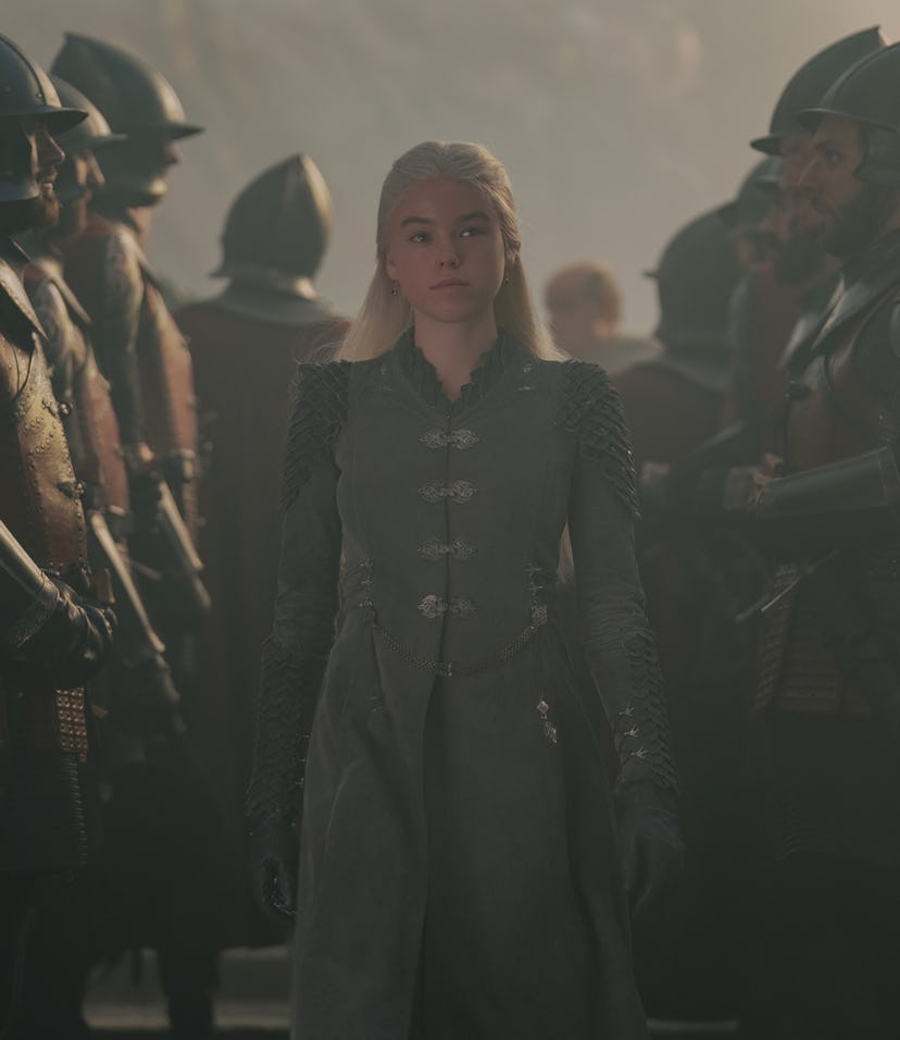 Milly Alcock as Rhaenyra Targaryen in House of the Dragon Season 1, Episode 2
