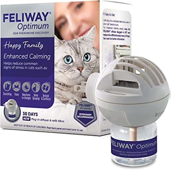 FELIWAY Optimum Cat Enhanced Calming Pheromone Diffuser (30-Day Starter Kit)