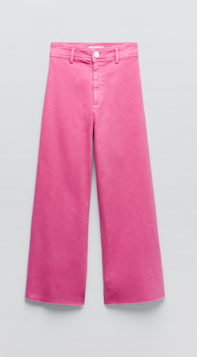 Barbiecore pink jeans from Zara