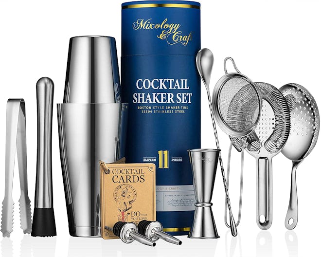 Mixology & Craft Cocktail Shaker Set (11-Piece Set)