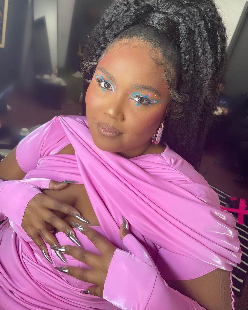 Lizzo's long chrome stiletto nails were one of the best manicures on the 2022 MTV VMAs red carpet.